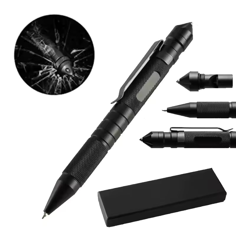 BOLIGRAFO TACTICO MILITAR CON (REPUESTO INCLUIDO) Y FUNCIONES ESPECIALES