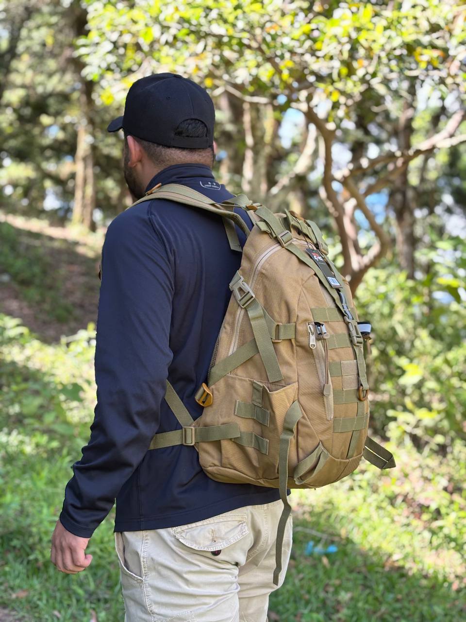 MOCHILA TACTICA DEPORTIVA ZEG 40 LITROS IMPERMEABLE SENDERISMO TREKKING