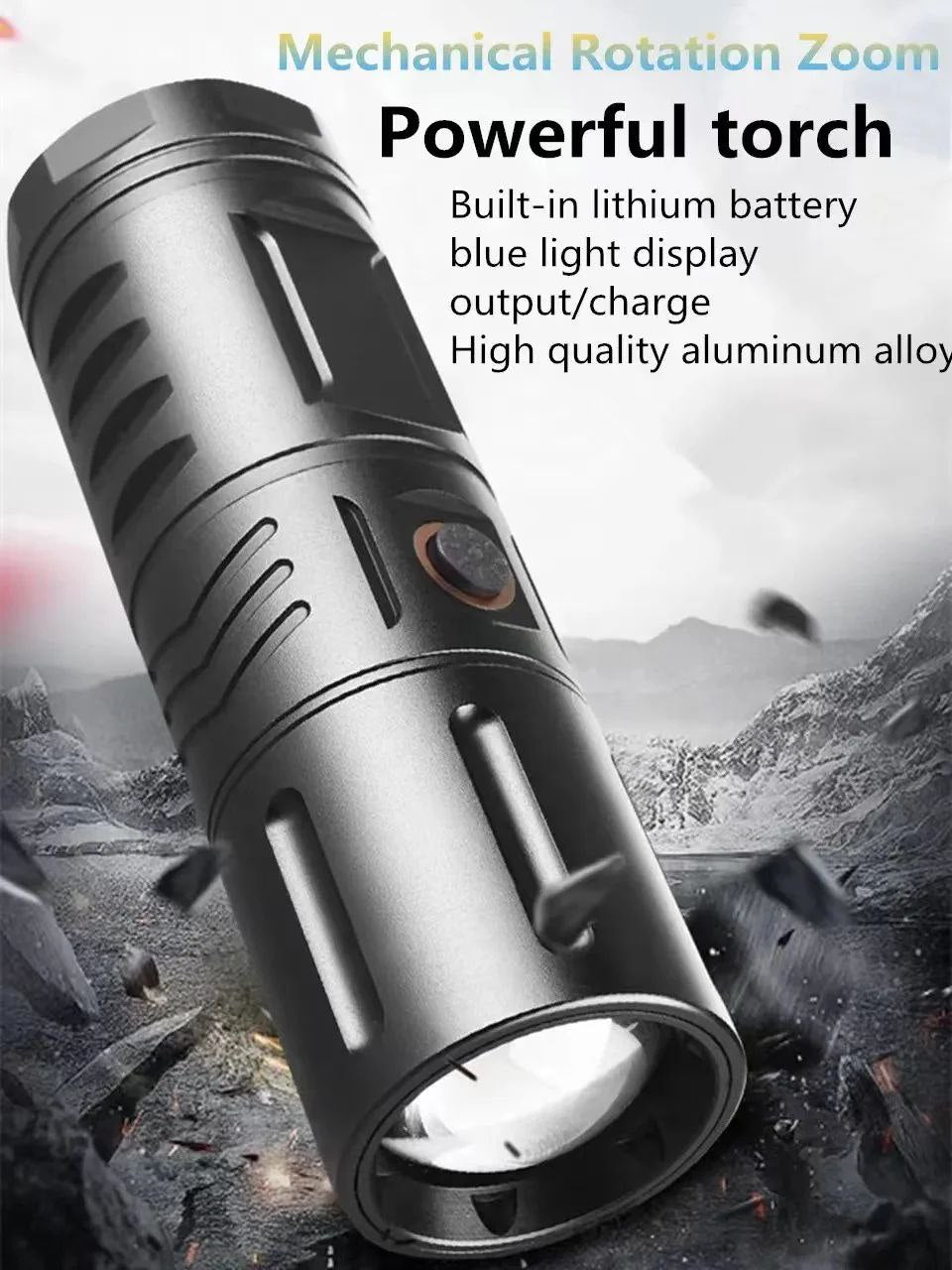 LINTERNA ANTORCHA LED 1300 LMS ULTRABRILLO