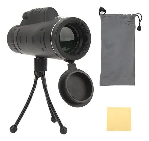 TELESCOPIO TERRESTRE MONOCULAR 40X60 CON TRIPODE Y ACCESORIOS