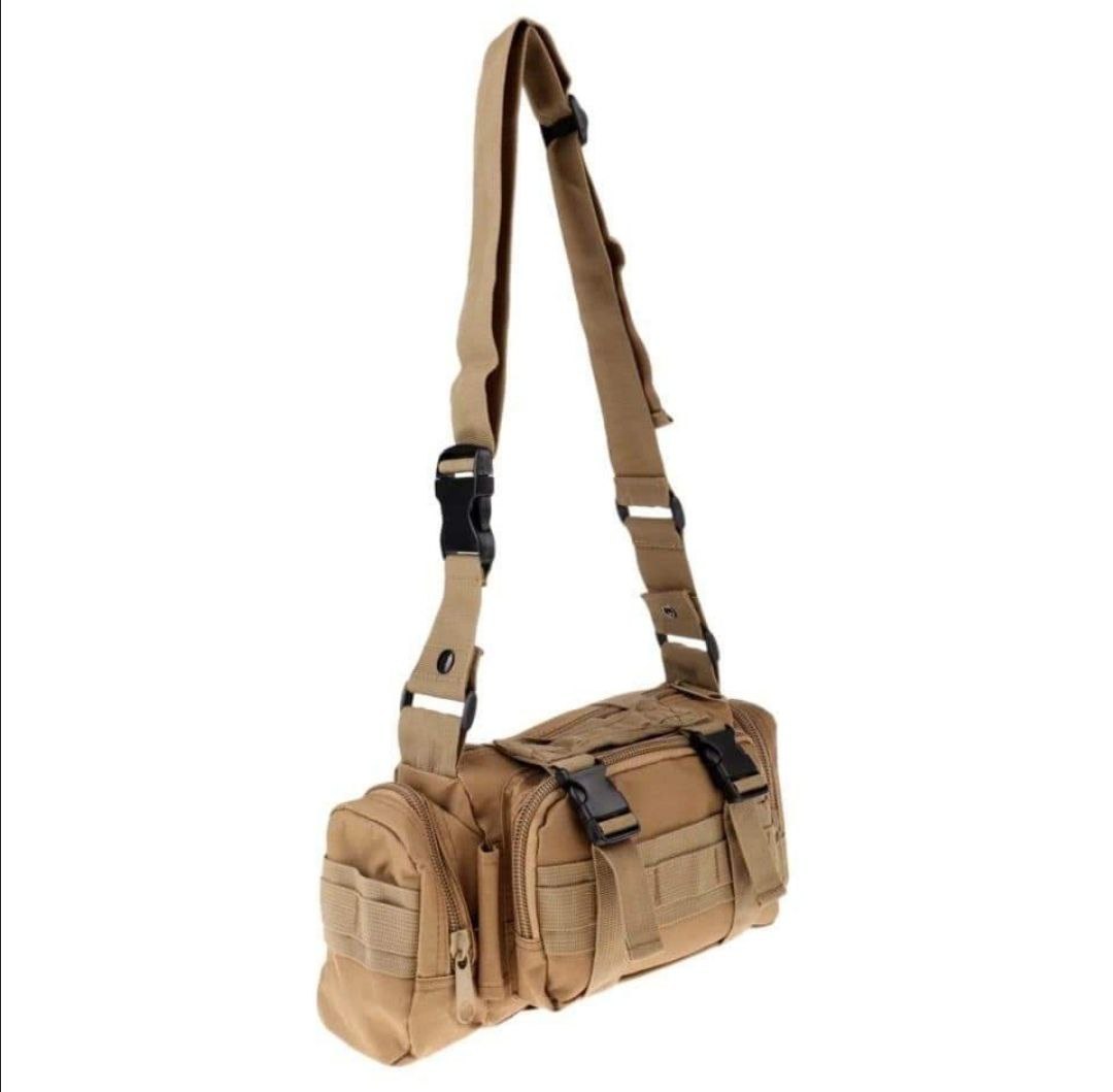 RIÑONERA MULTIPROPOSITO MOLLE IMPERMEABLE AJUSTABLE CINTURA HOMBRO ESPALDA O PECHERO