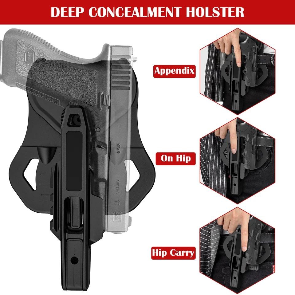 FUNDA UNIVERSAL IZQUIERDA DERECHA ( ARMAS CON RIEL INFERIOR)