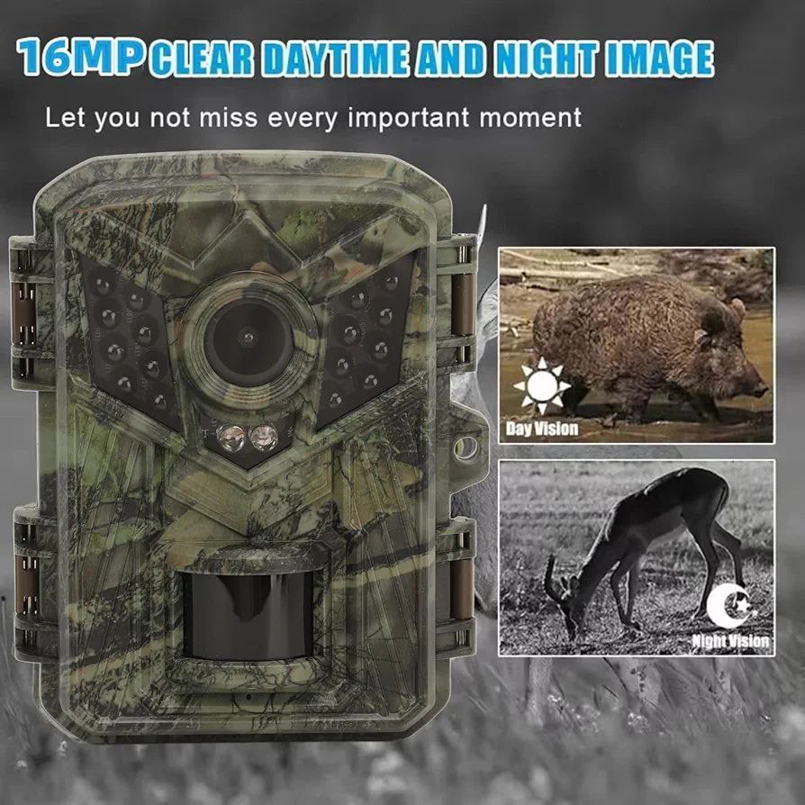 CAMARA TRAIL DE MONITOREO SEGUIMIENTO SILVESTRE OUTDOORS CACERIA VISION NOCTURNA 32 GB MEMORIA HD