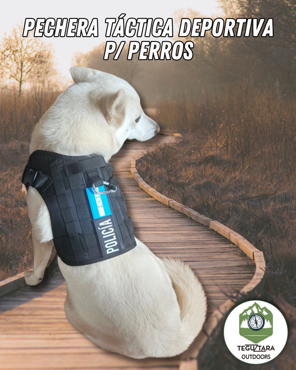 Pechera Táctica P/Perros Incluye Correa
