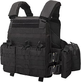 Chaleco Tactico liberación rápida engranaje acero Multicam