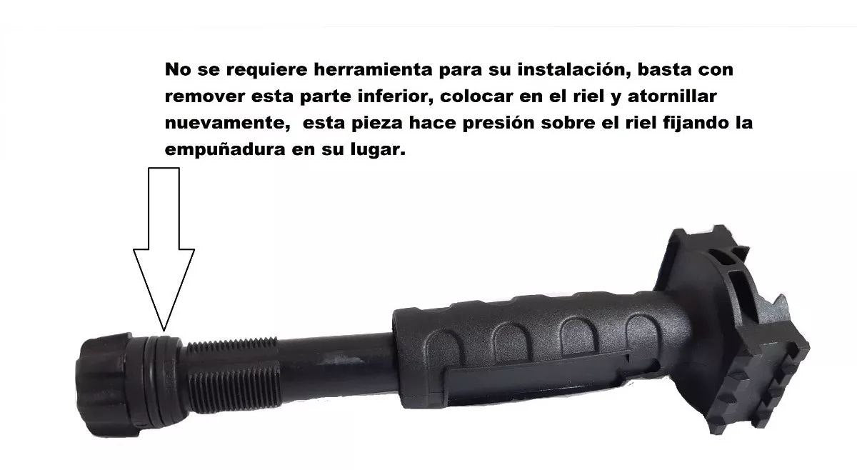 GRIP VERTICAL AGP CON RIELES PICATINNY LATERALES