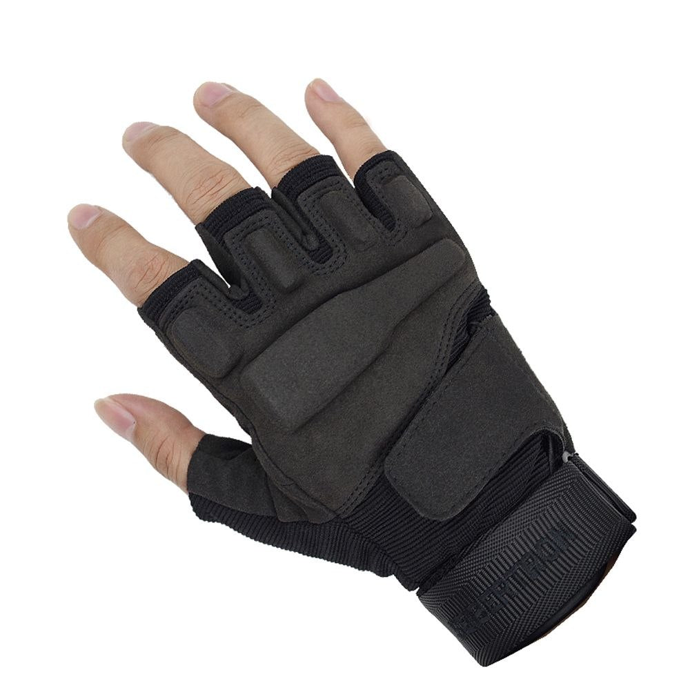 GUANTES TACTICOS DEPORTIVOS MICROFIBRA AJUSTE DE MUÑECA ANTISKIP