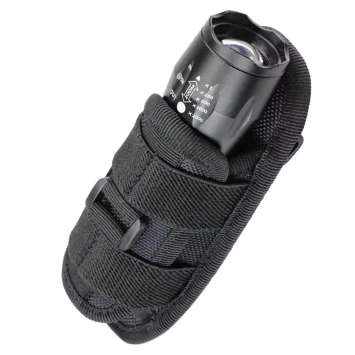 FUNDA PARA LINTERNA MOLLE COMPATIBLE Y GIRATORIA 360