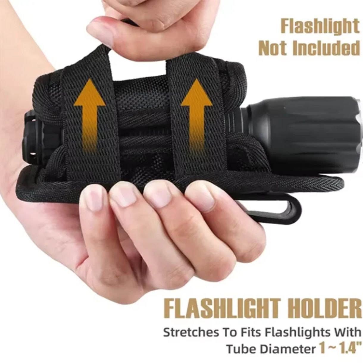 FUNDA PARA LINTERNA MOLLE COMPATIBLE Y GIRATORIA 360