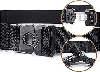 CINTURON TACTICO DEPORTIVO CON SISTEMA DE RAPIDA LIBERACION NYLON LONA MILITAR ALTA DURACION RESISTENCIA