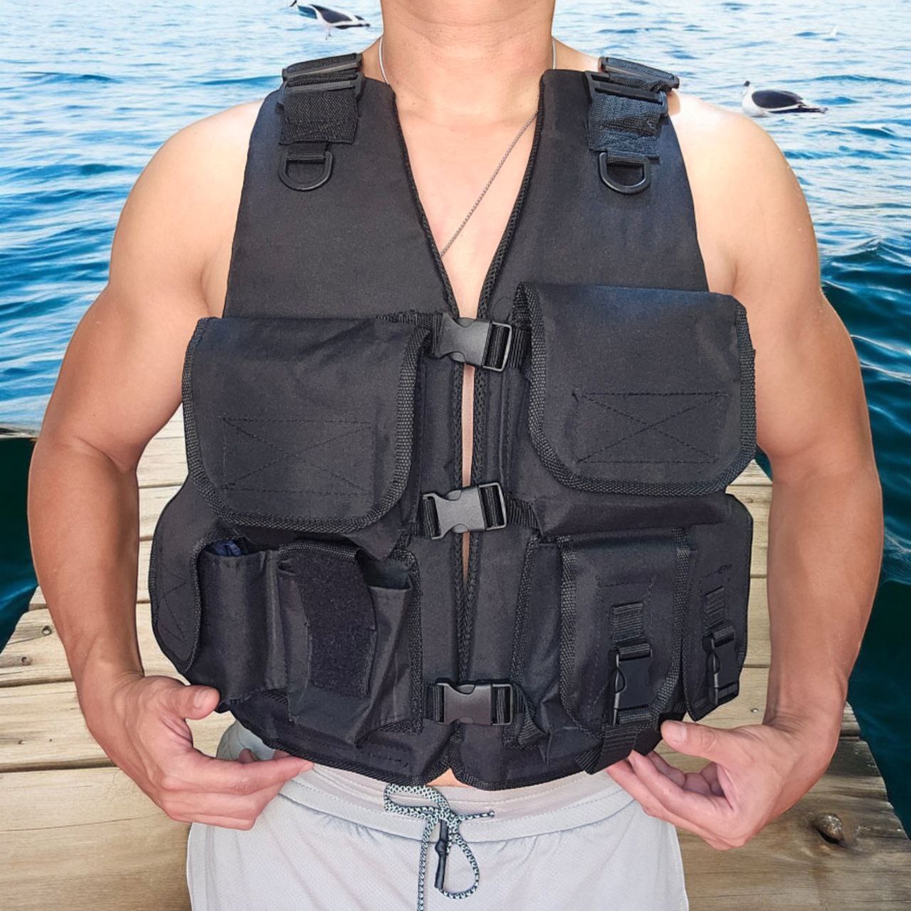 Chaleco Táctico Flotabilidad Deportivo