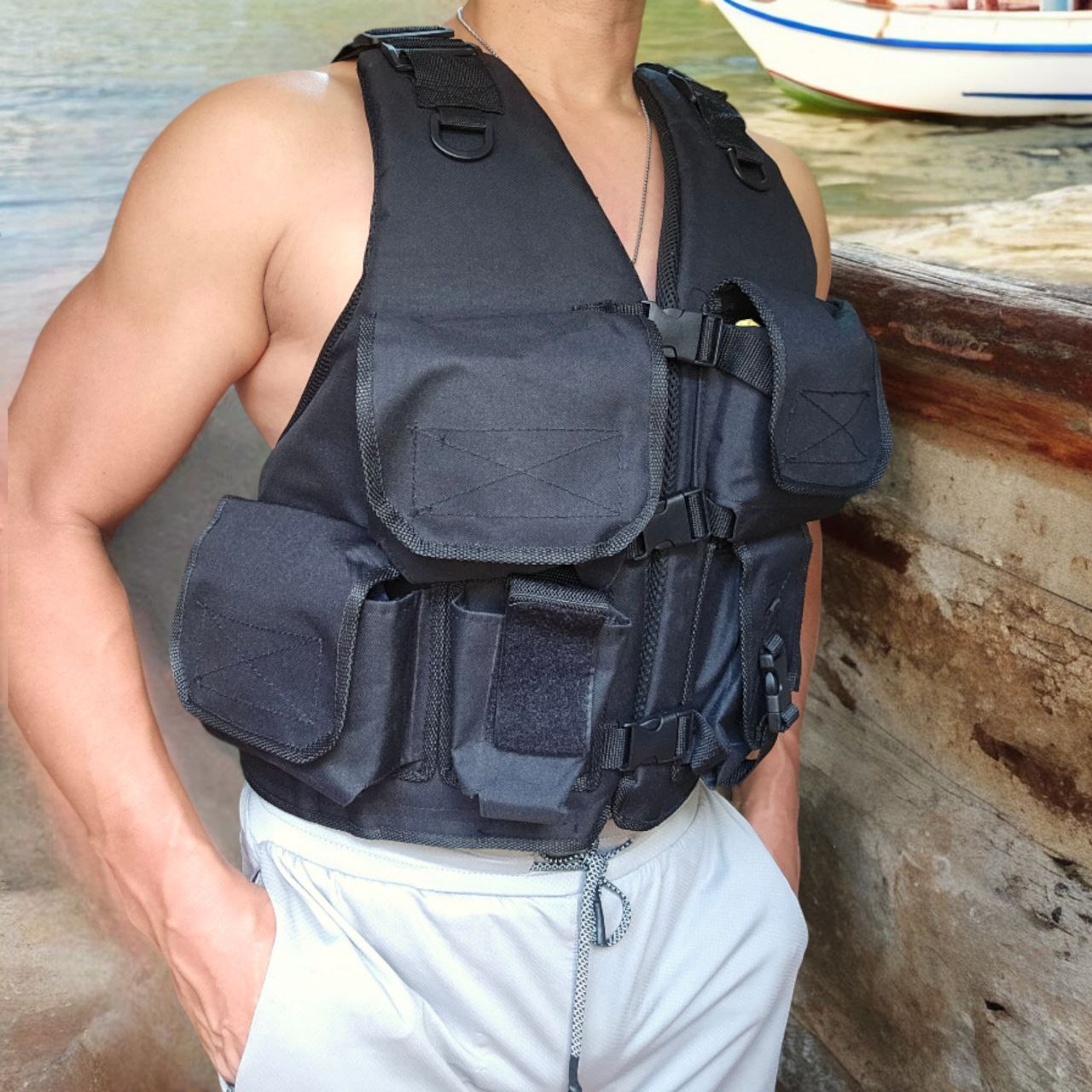 Chaleco Táctico Flotabilidad Deportivo