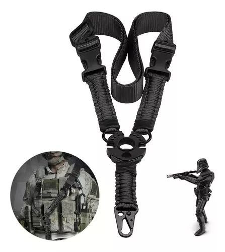PORTAFUSIL DE 3 PUNTOS 1 ENGANCHE AJUSTABLE PARACORD