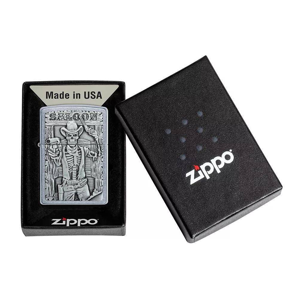 ZIPPO 49298 GUNSLINGING SKELETON