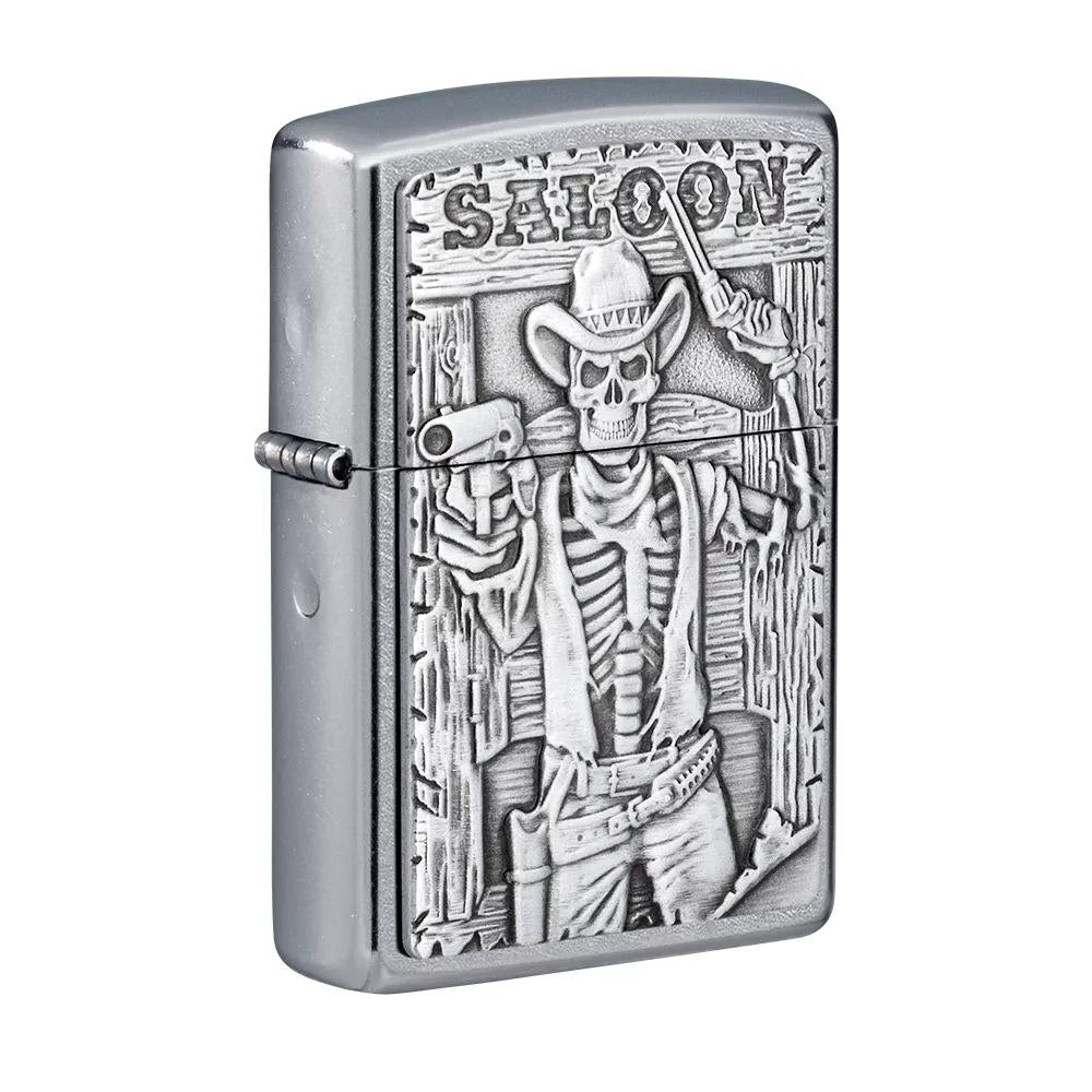 ZIPPO 49298 GUNSLINGING SKELETON