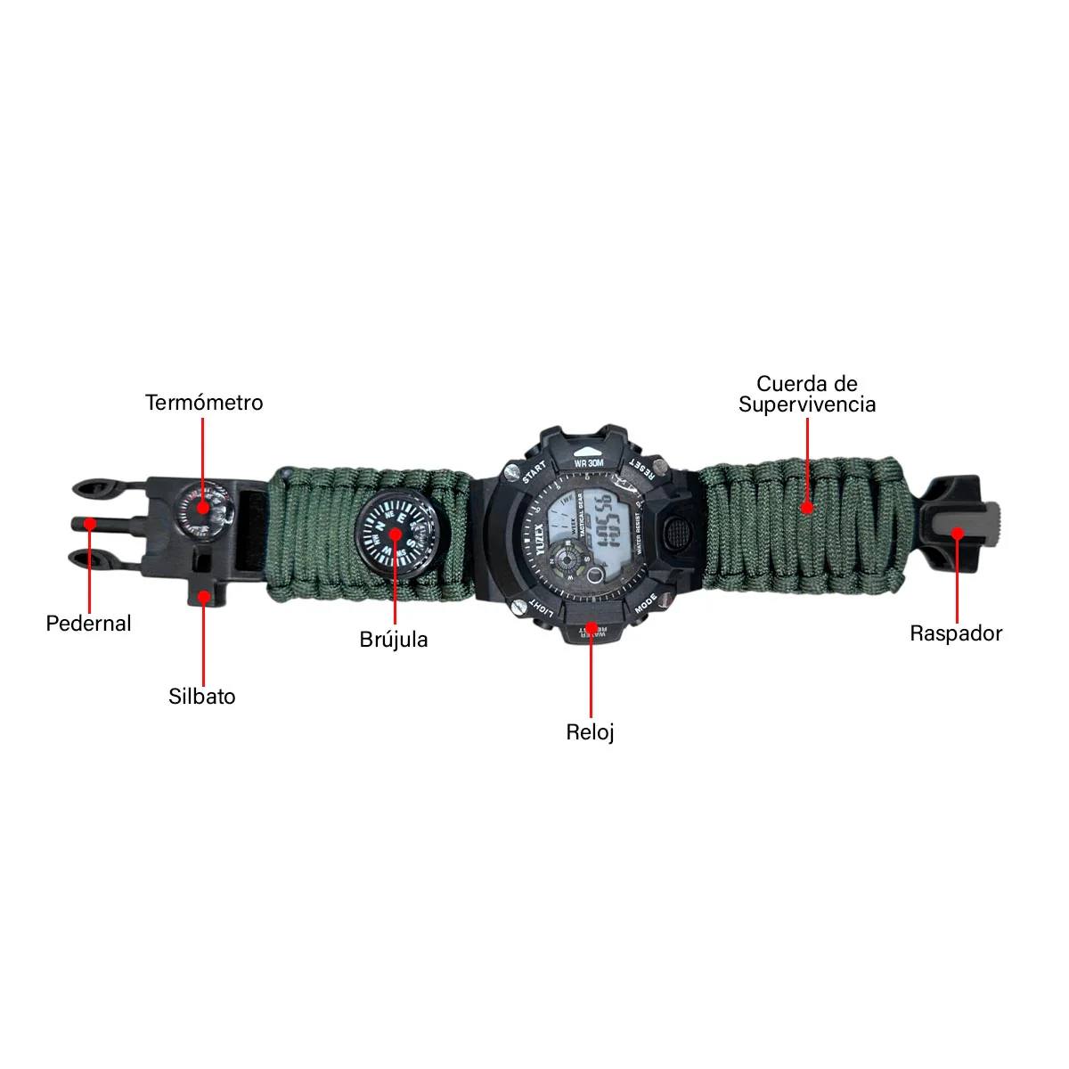RELOJ SUPERVIVENCIA TÁCTICO YUZEX SAMI 002