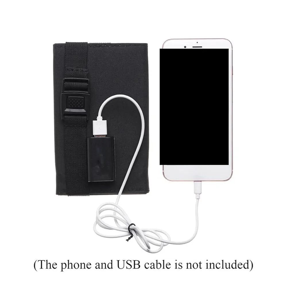 PANEL SOLAR CARGADOR USB PORTATIL PLEGABLE 20W 12V CELULAR