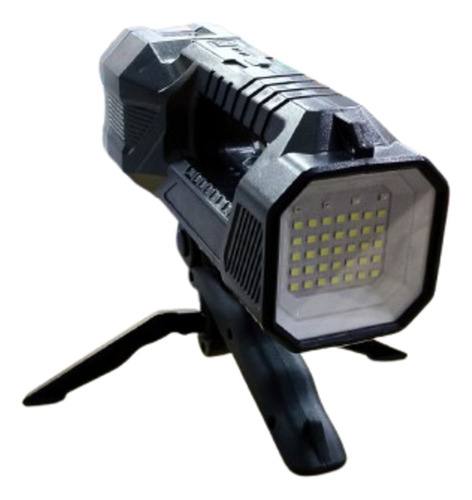 REFLECTOR DOBLE ILUMINACION DE PATRULLAJE CON TRIPODE MANOS LIBRES DESMONTABLE/SOLAR RECARGABLE