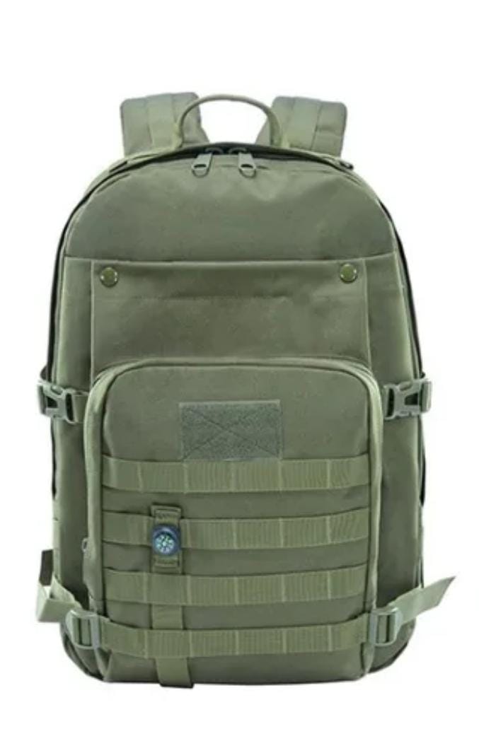 MOCHILA TACTICA DEPORTIVA OUTDOORS 40 LITROS CON BRÚJULA INSERTADA