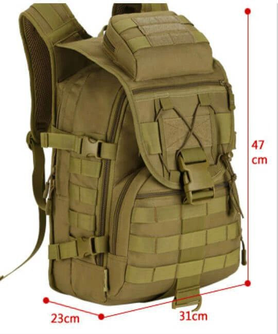 Mochila 35+5+5 Lts Táctico Deportivo