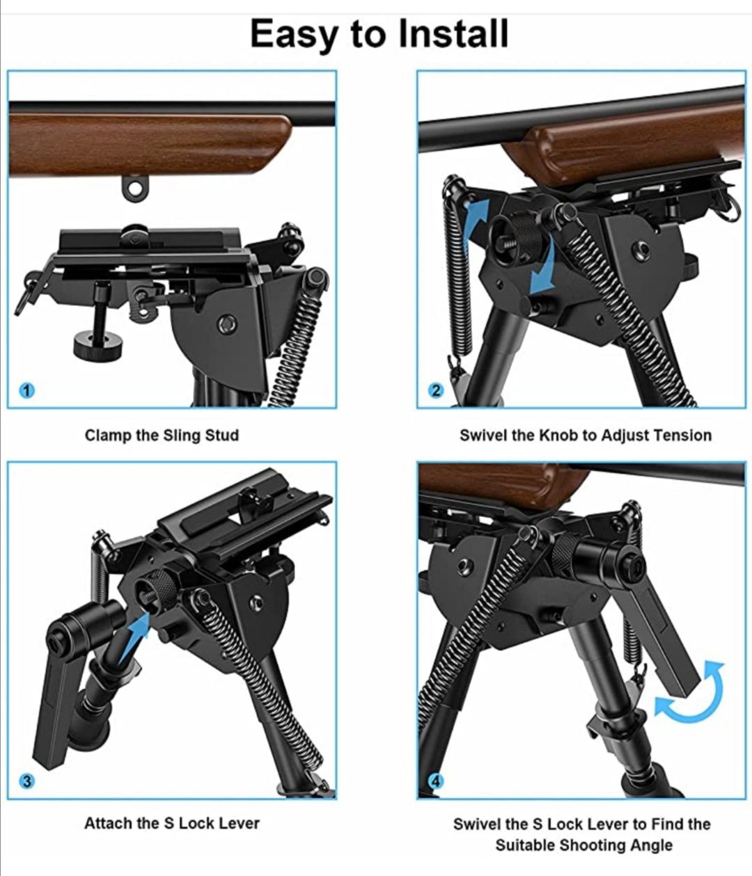 Bipode Direccional Deportivo p Rifle Cazador