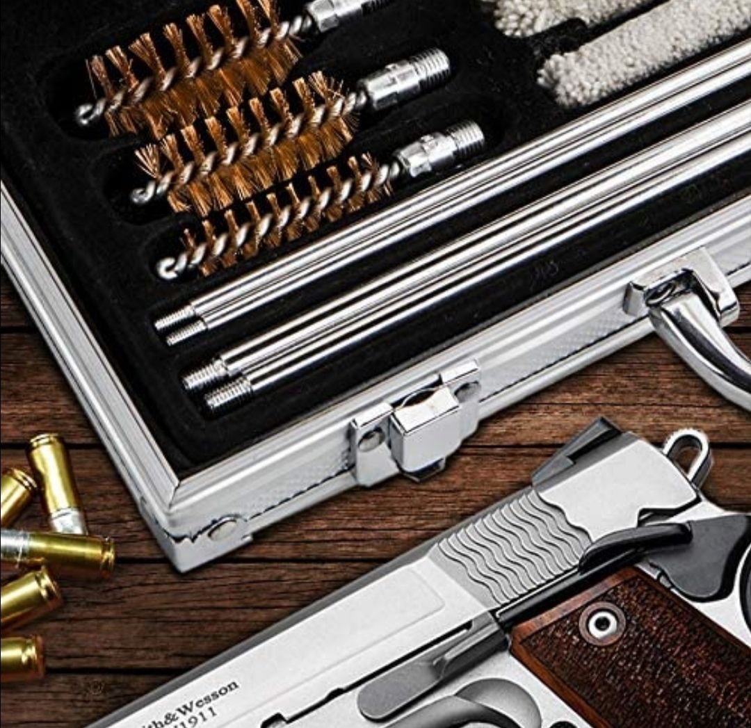 Kit Universal Profesional de Limpieza para Pistolas Cañon Corto y/o Largo