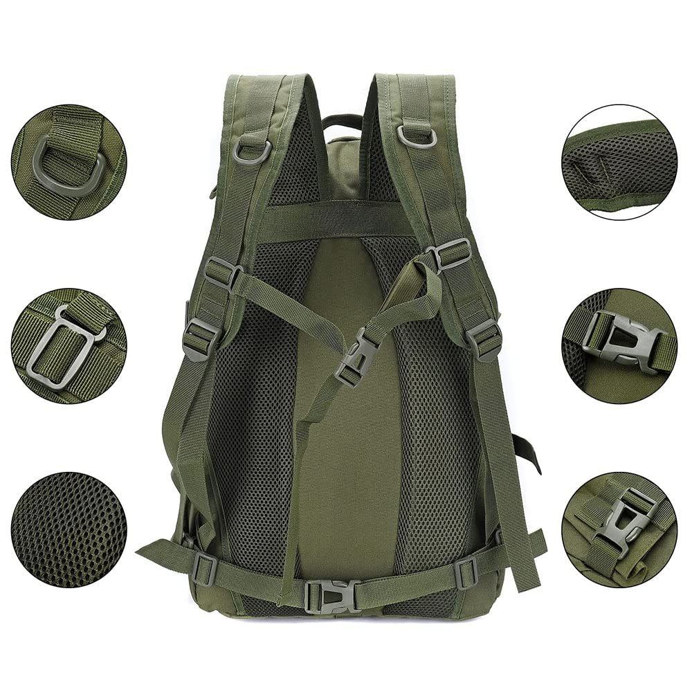 MOCHILA TACTICA DEPORTIVA ZEG 40 LITROS IMPERMEABLE SENDERISMO TREKKING