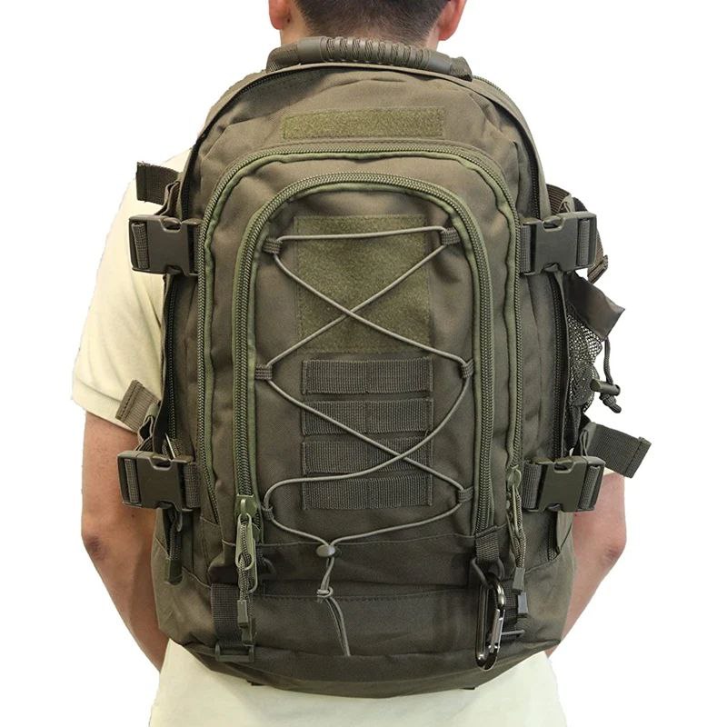 MOCHILA TACTICA DEPORTIVA EXPANSIBLE DE 39 A 65 LITROS EXTRAGRANDE