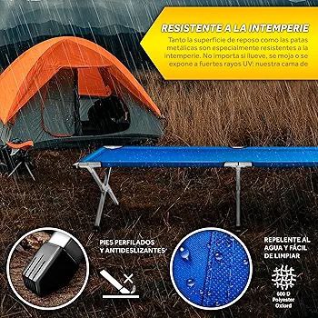 Catre plegable portátil litera portátil de acampada militar aire libre interiores ALPINE TREK