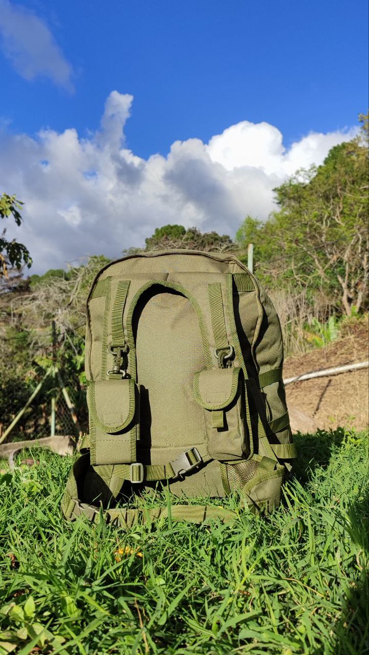 MOCHILA TACTICA DEPORTIVA EXPANSIBLE DE 39 A 65 LITROS EXTRAGRANDE