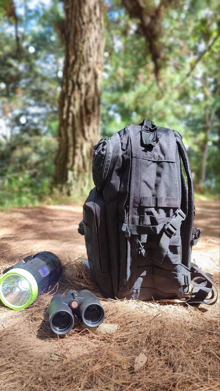 MOCHILA TACTICA DEPORTIVA MOLLE 50 LITROS MULTIDEPOSTLITOS ANILLOS DE SUJECION PECHERA Y DE CINTURA AJUSTES LATERALES /EXPANSIBLE