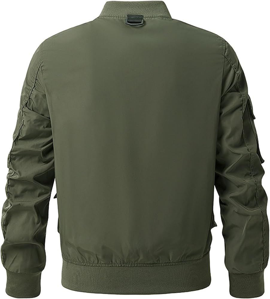 CHAQUETA TACTICO URBANA MULTIBOLSILLOS ROMPEVIENTO VINTAGE AVIADOR/BOMBERMAN RETRO