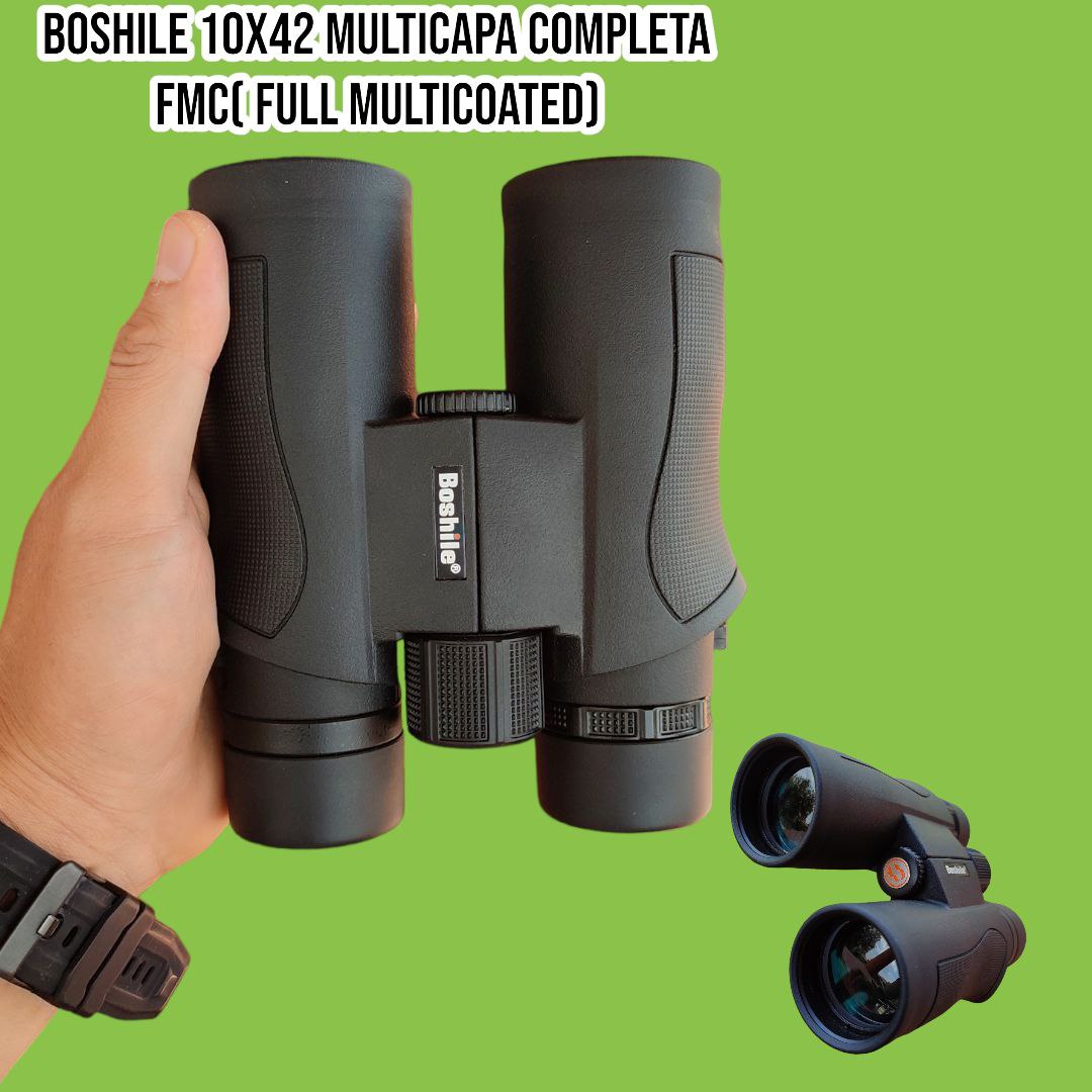 BINOCULAR BOSHILE 10X42 MULTICAPA NITROGENADO AJUSTE DE MIOPIA