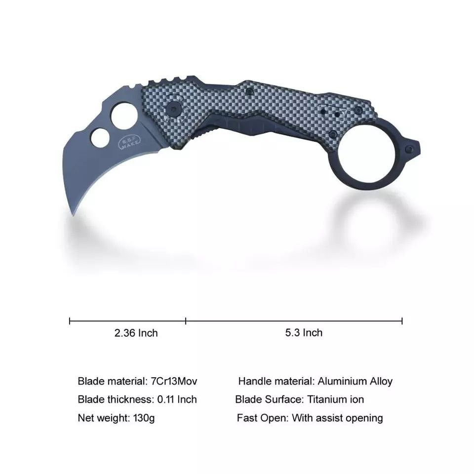 Navaja Claw Folding Raven Z1