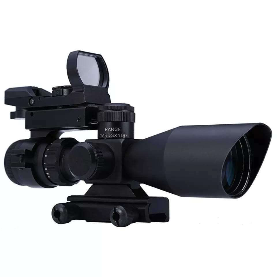 Alcance de rifle 2.5 -10 x 40 combo 3 en 1