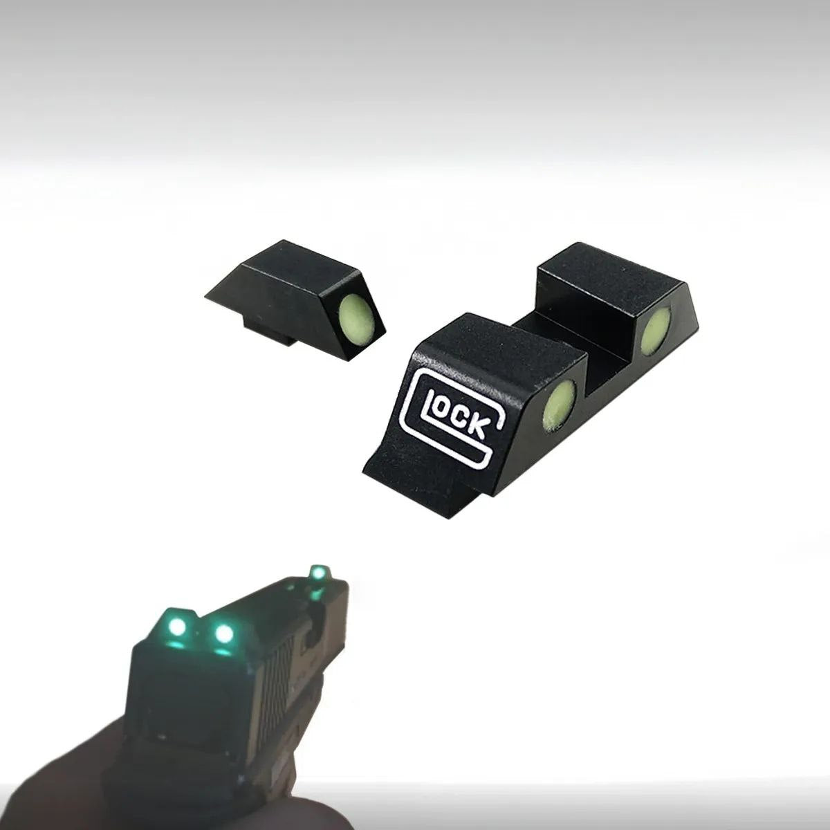 Mira Visor Nocturno Tritium Fluorescente Glock