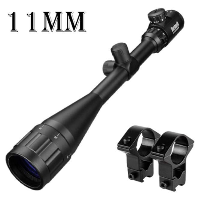 Telescopica 6-24x50 Caza óptico para Rifle alcance Rojo Verde Doble Iluminado óptico