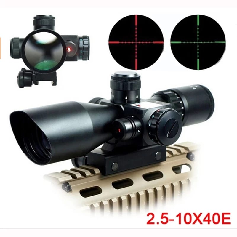 Survival Land 2.5-10x40 Rifle Scope 2 en 1