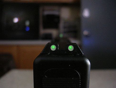 Mira Visor Nocturno Tritium Fluorescente Glock