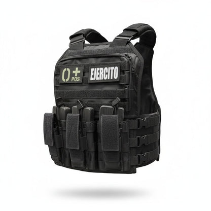 CHALECO TACTICO DEPORTIVO MOLLE  / BOLSO DE PECHO CON ZIPPER