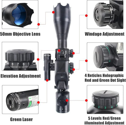 COMBO SCOPE VISOR 3 EN 1 4-16X50 B FISHBONE TYPE