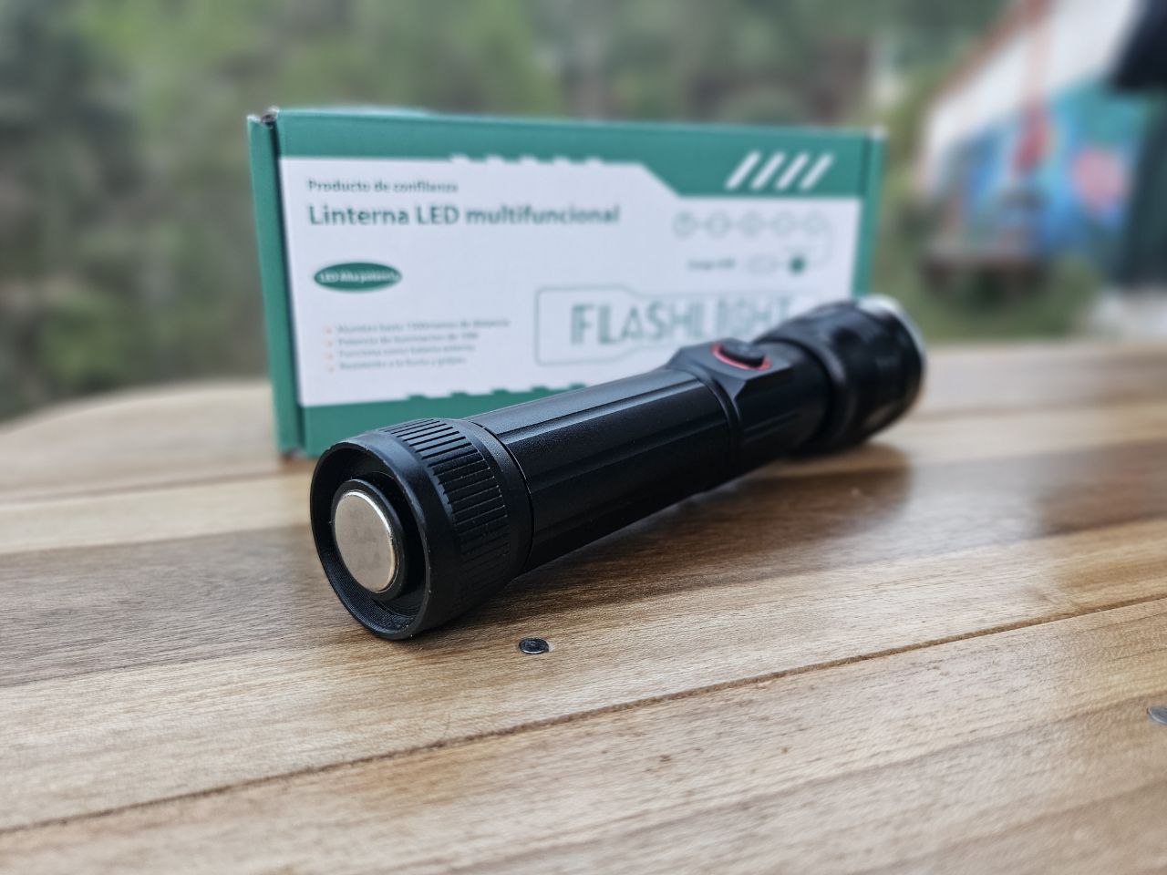 LINTERNA FLASHLIGHT MULTIFUNCION LONG RANGE RECARGABLE