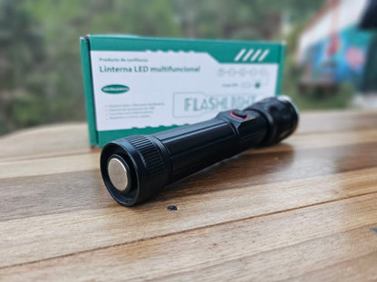 LINTERNA FLASHLIGHT MULTIFUNCION LONG RANGE RECARGABLE