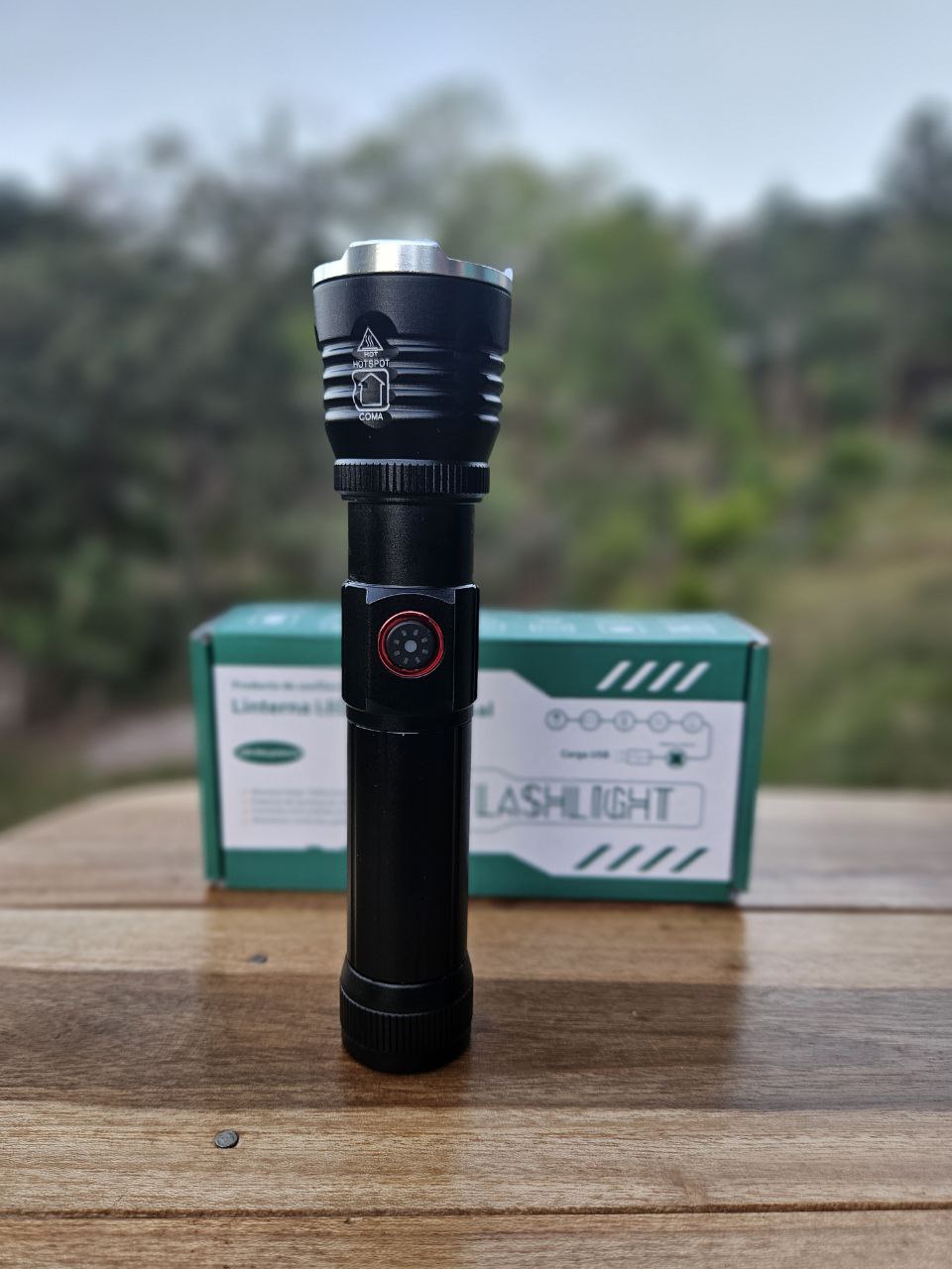 LINTERNA FLASHLIGHT MULTIFUNCION LONG RANGE RECARGABLE