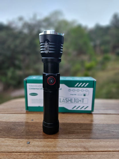 LINTERNA FLASHLIGHT MULTIFUNCION LONG RANGE RECARGABLE