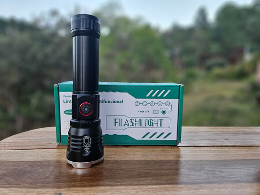 LINTERNA FLASHLIGHT MULTIFUNCION LONG RANGE RECARGABLE