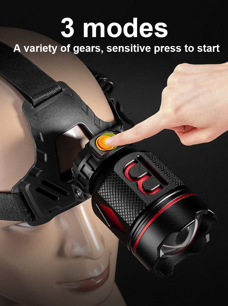 LINTERNA DE CABEZA RECARGABLE ULTRABRILLO 800W