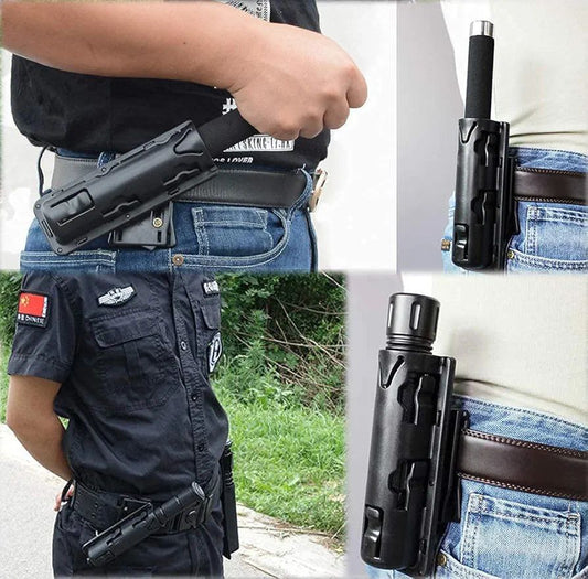 PORTABASTON UNIVERSAL GIRATORIO 360° FUNDA BASTON RETRACTIL DE POLIMERO