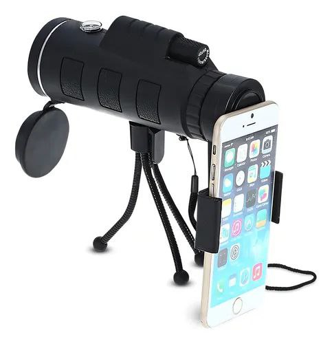 TELESCOPIO TERRESTRE MONOCULAR 40X60 CON TRIPODE Y ACCESORIOS