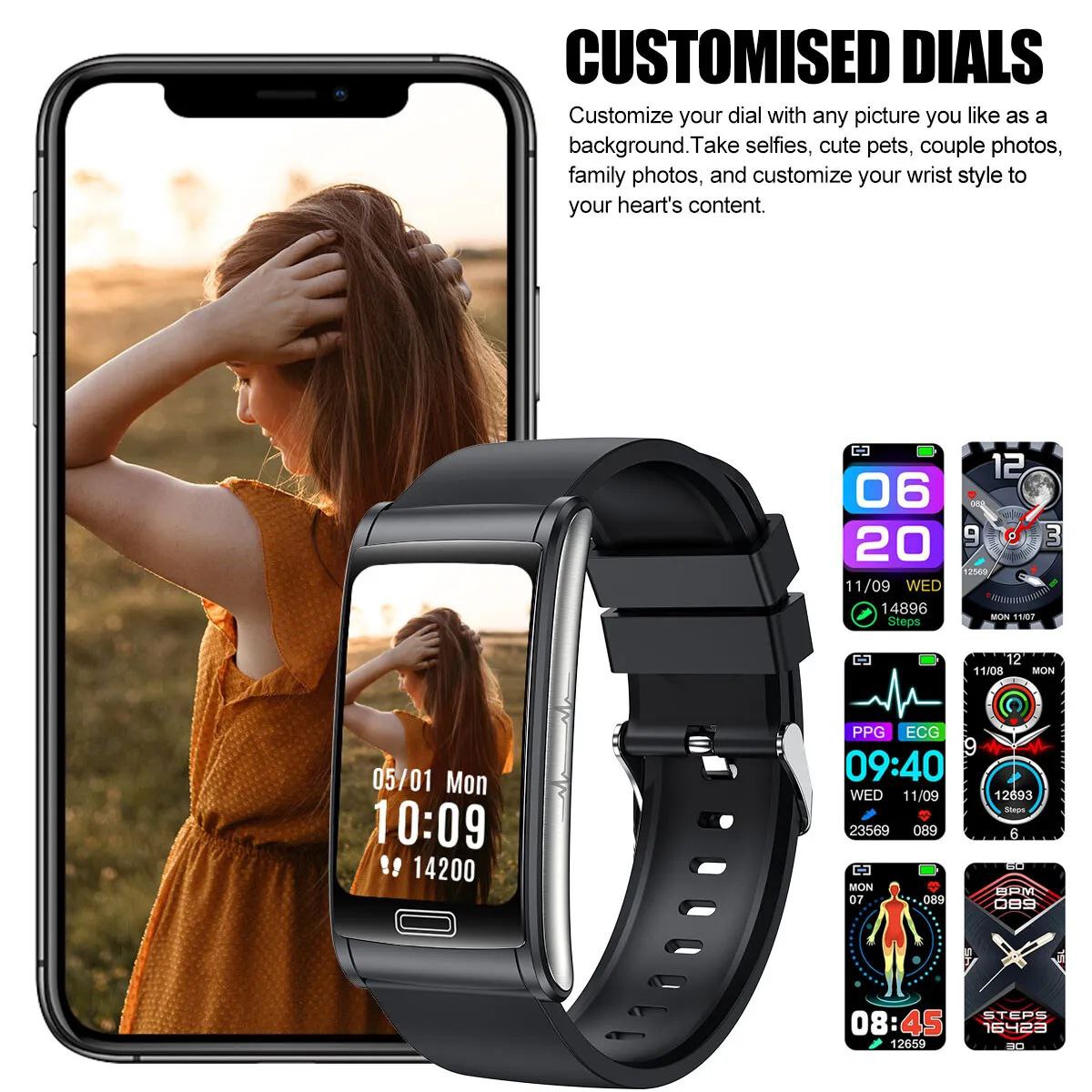 SMARTBAND DEPORTIVO E600 NOTIFICACIONES CELULAR / TRACKING SALUD /MEDIDOR GLUCOSA